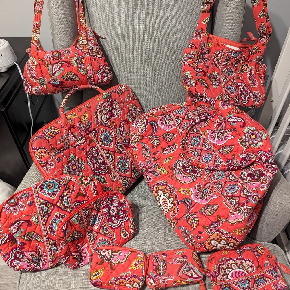 (Weekender bag only) Vera Bradley Collection - Call me Coral